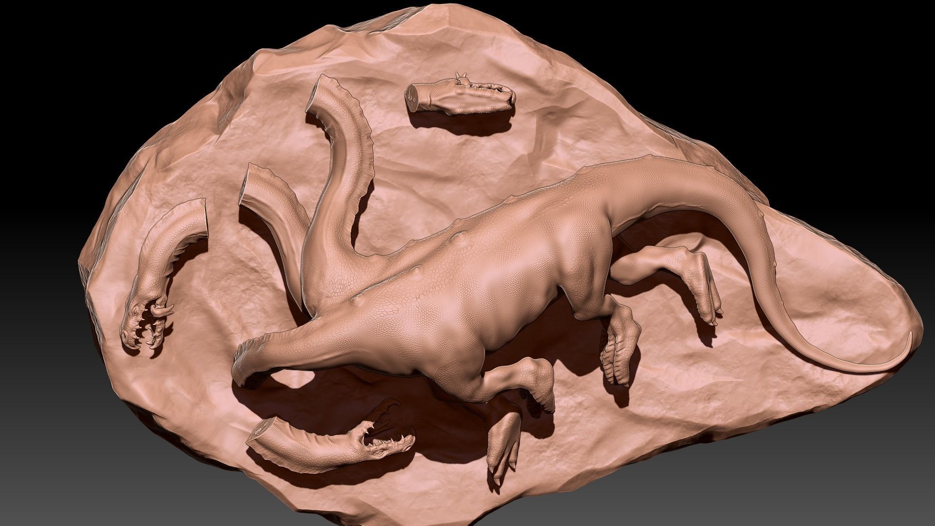 Dead Hydra 3D print model_9