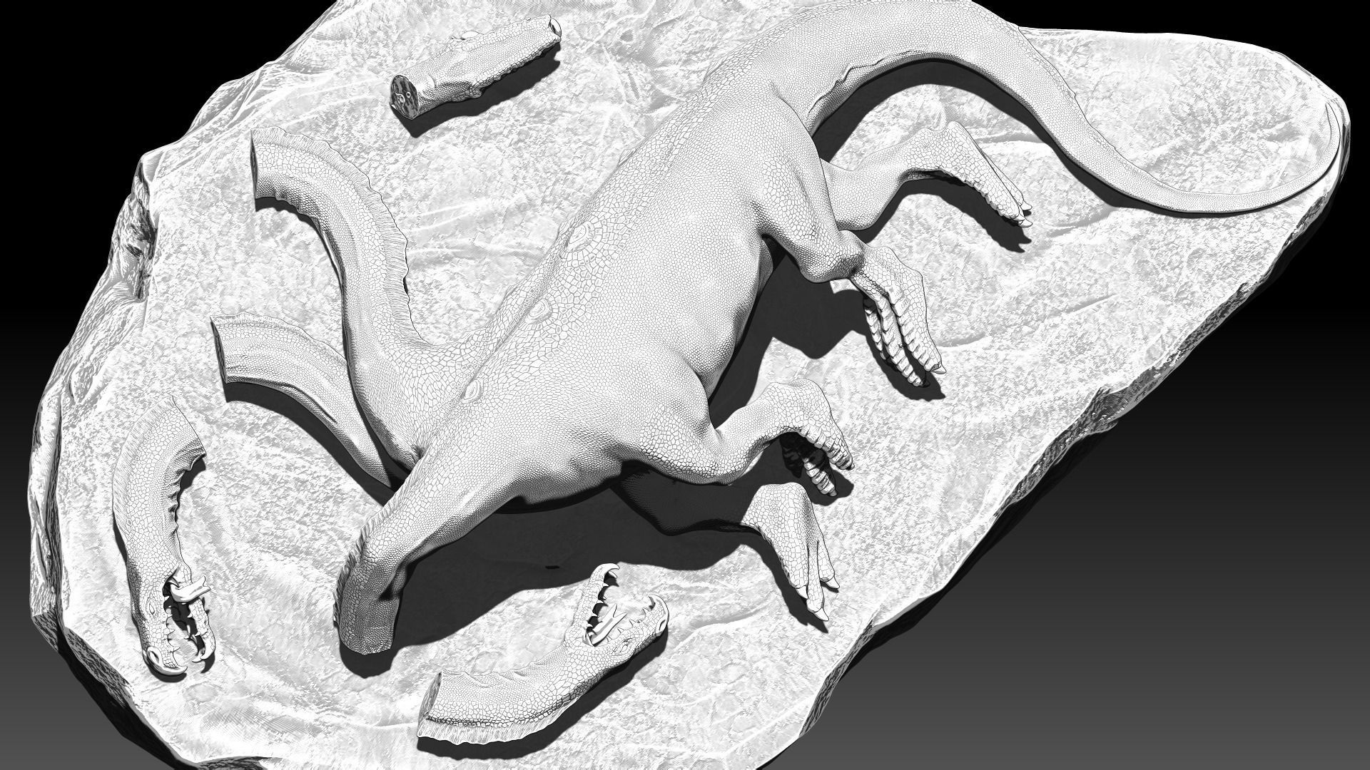 Dead Hydra 3D print model_6