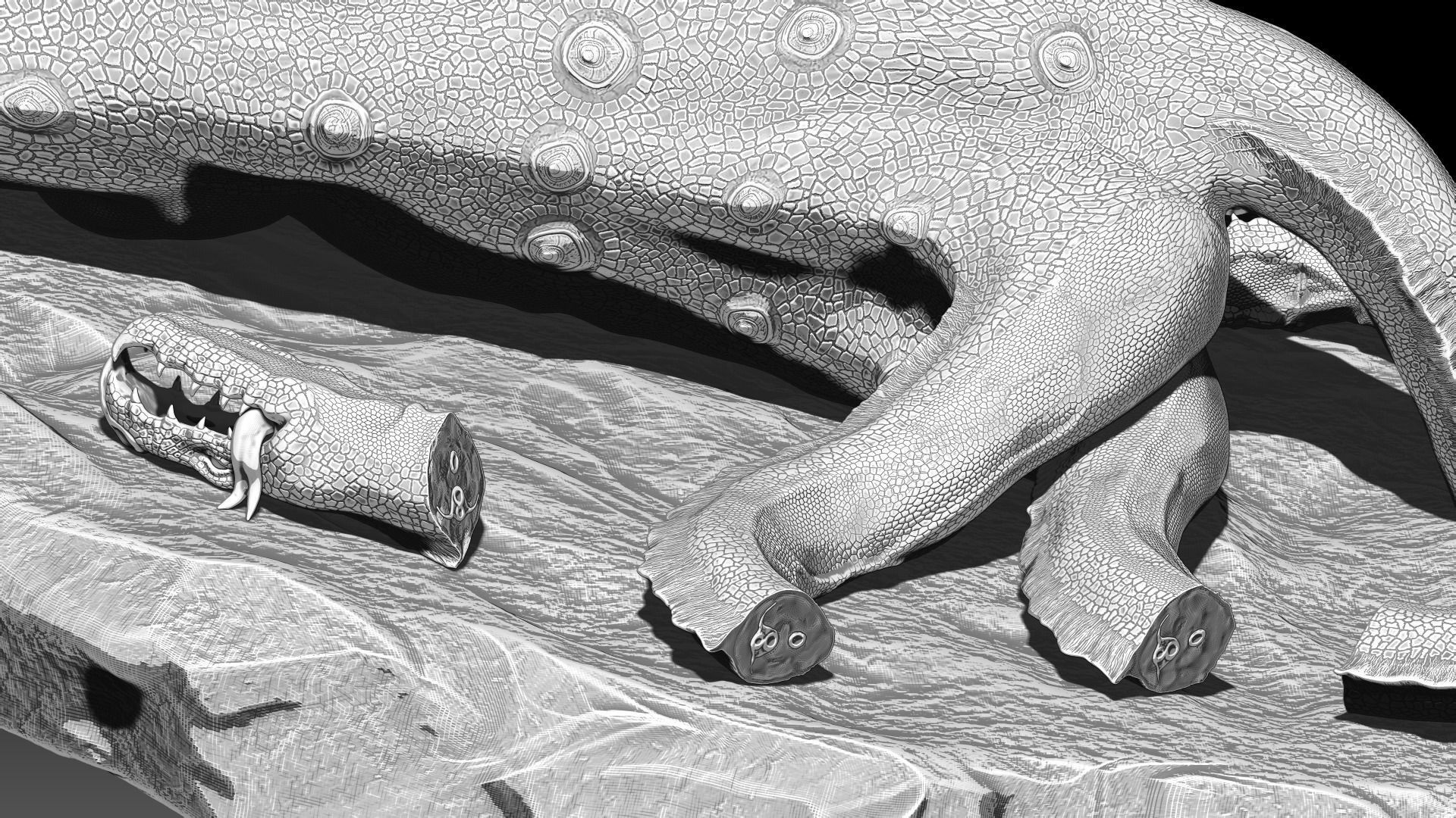 Dead Hydra 3D print model_8