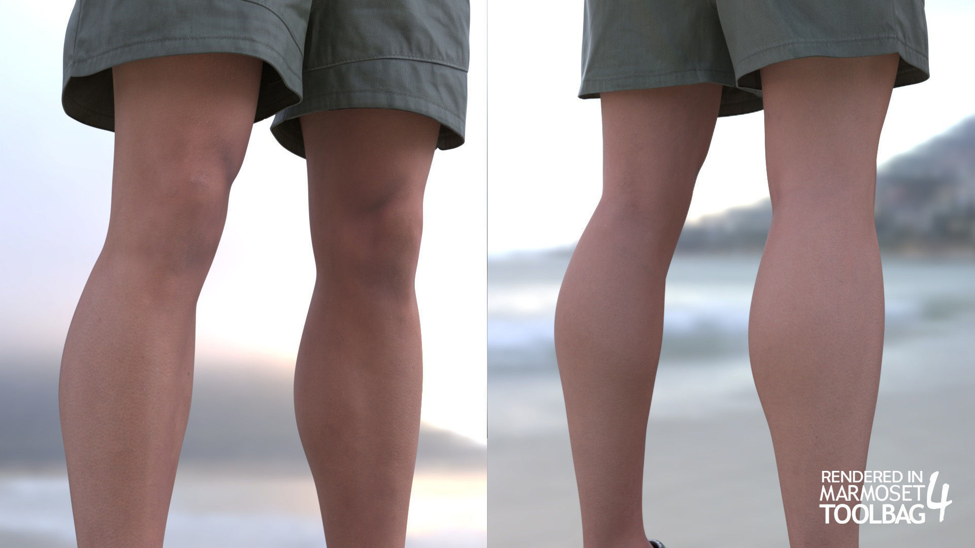 Man - Summer Outfit 13 - Modular - Rigged Low-poly 3D model_12