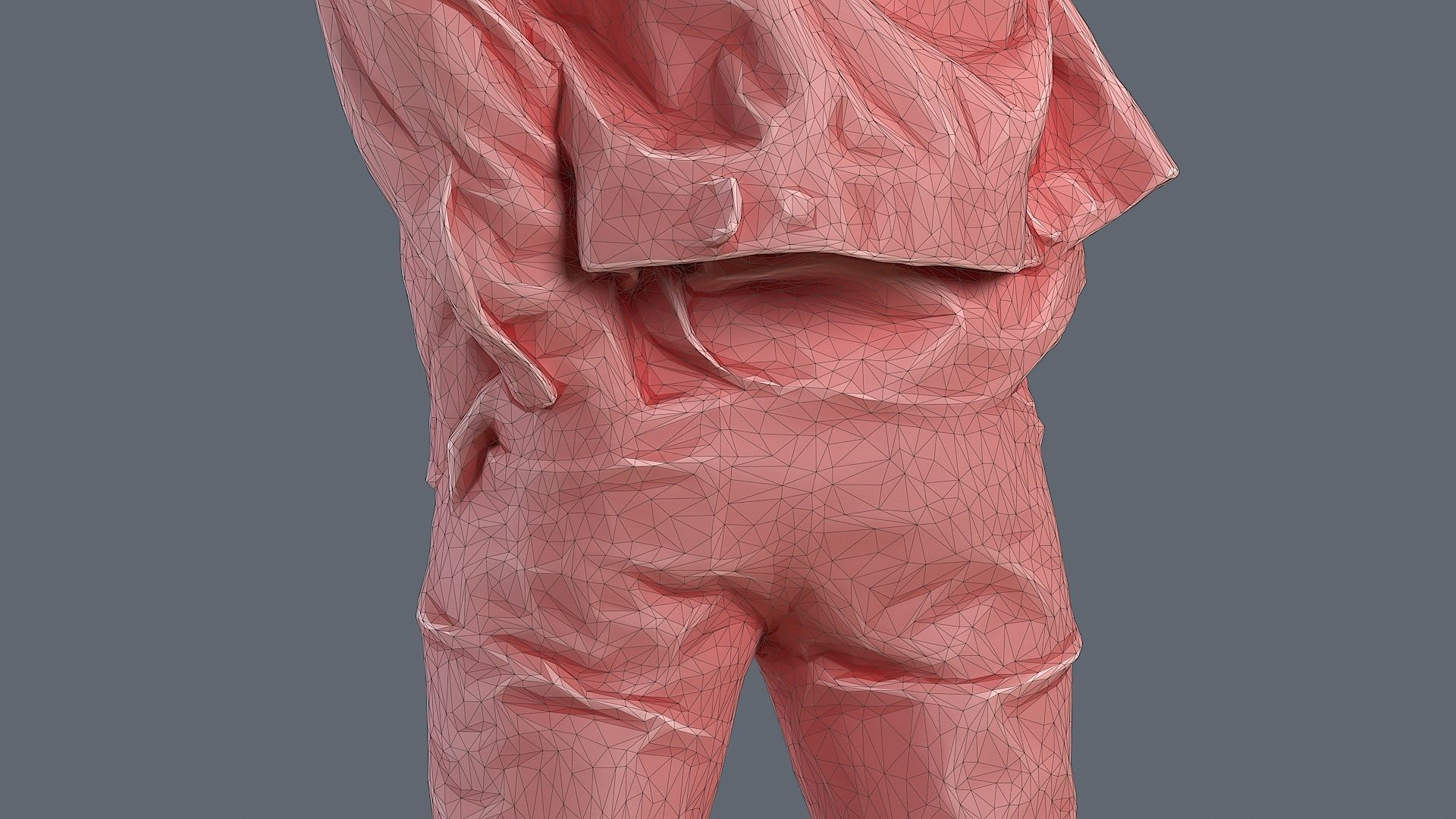 Urban contemplation Man in a beige outfit 3D model_13
