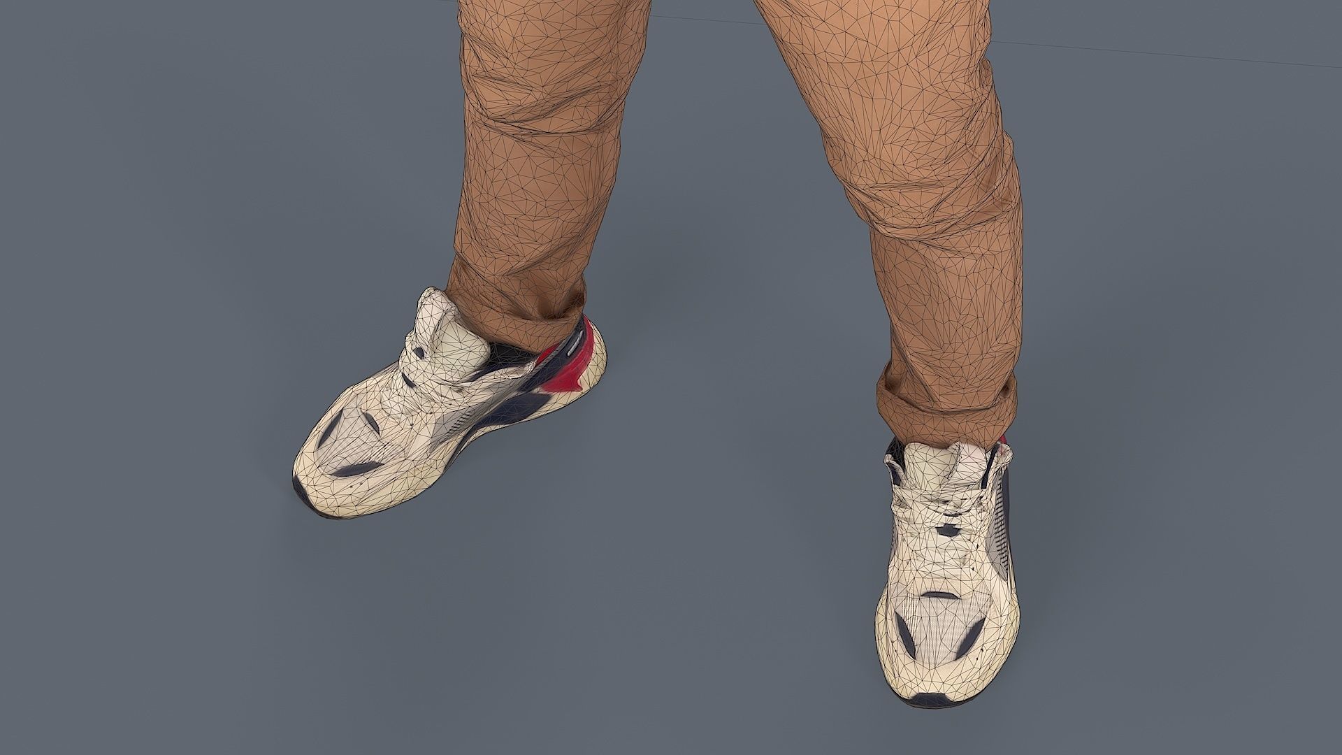 Urban contemplation Man in a beige outfit 3D model_14