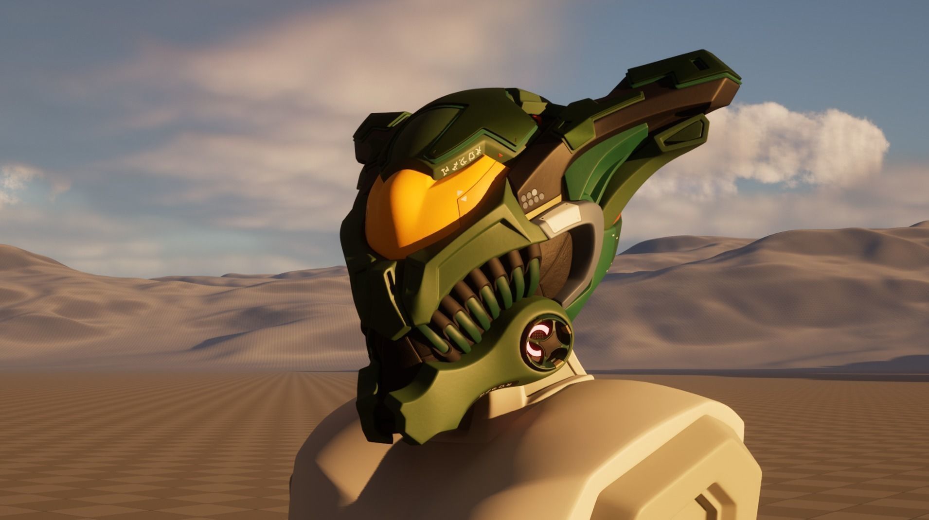 Elien Helmet 01 03 3D model_7