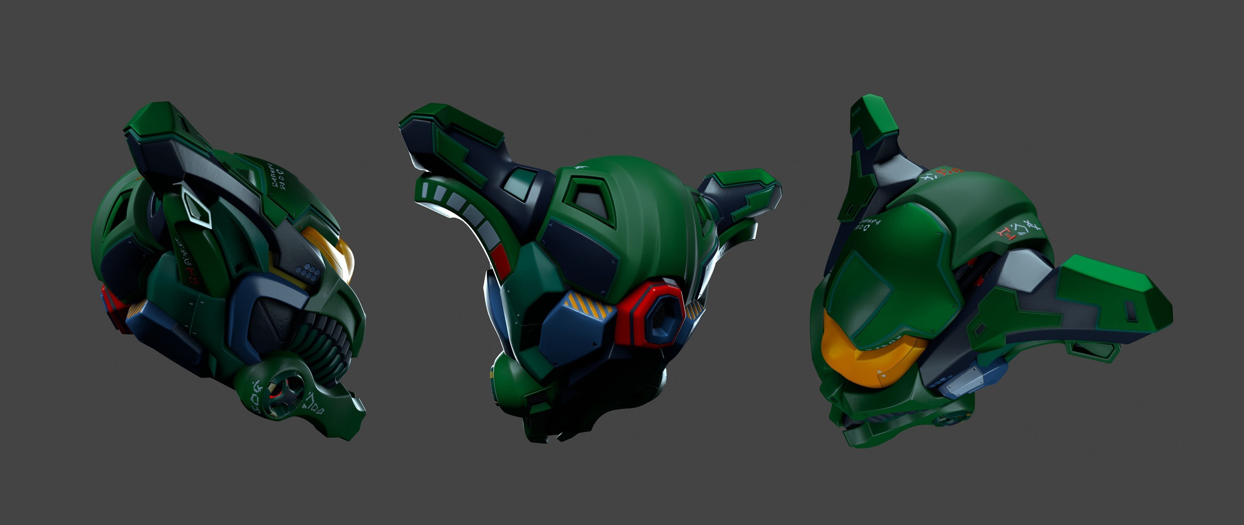 Elien Helmet 01 03 3D model_2