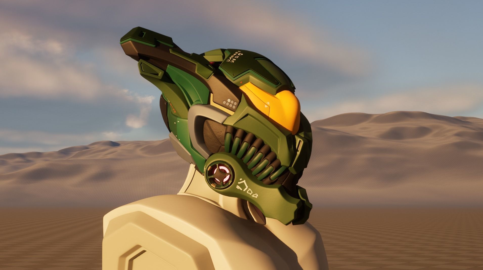 Elien Helmet 01 03 3D model_8