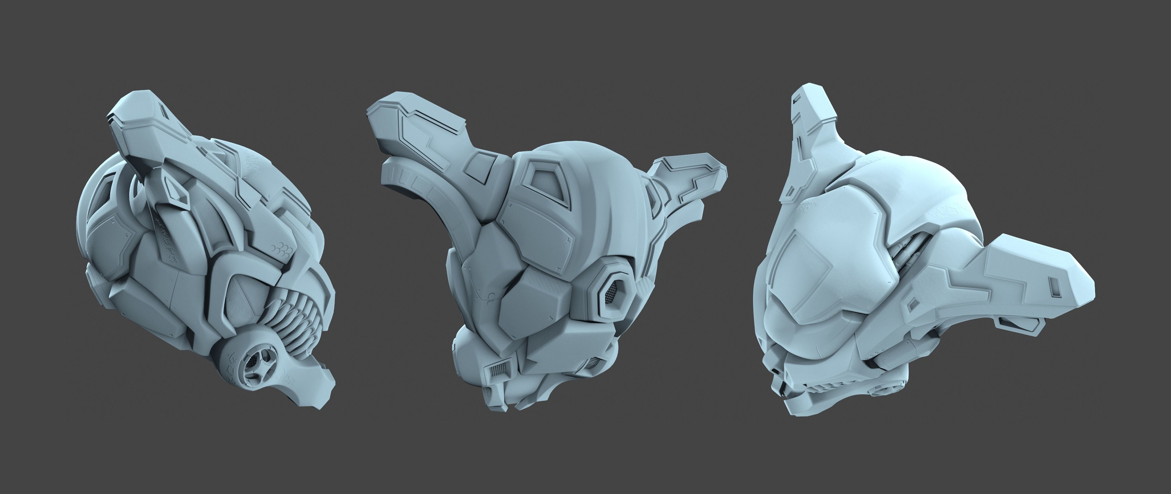 Elien Helmet 01 03 3D model_4