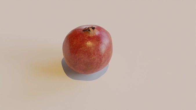 pomegranate Low-poly 3D model