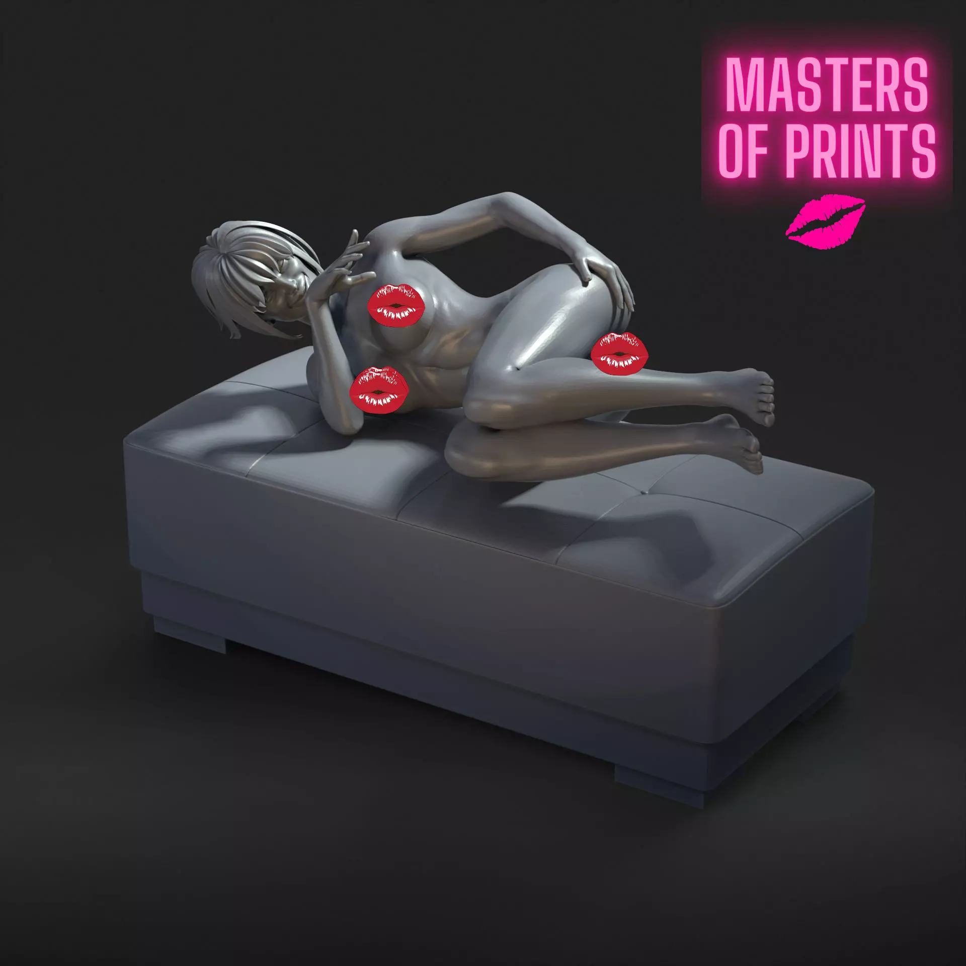 sexy pose - NSFW - EROTIC MINIATURE 75 MM SCALE 3D print model_0
