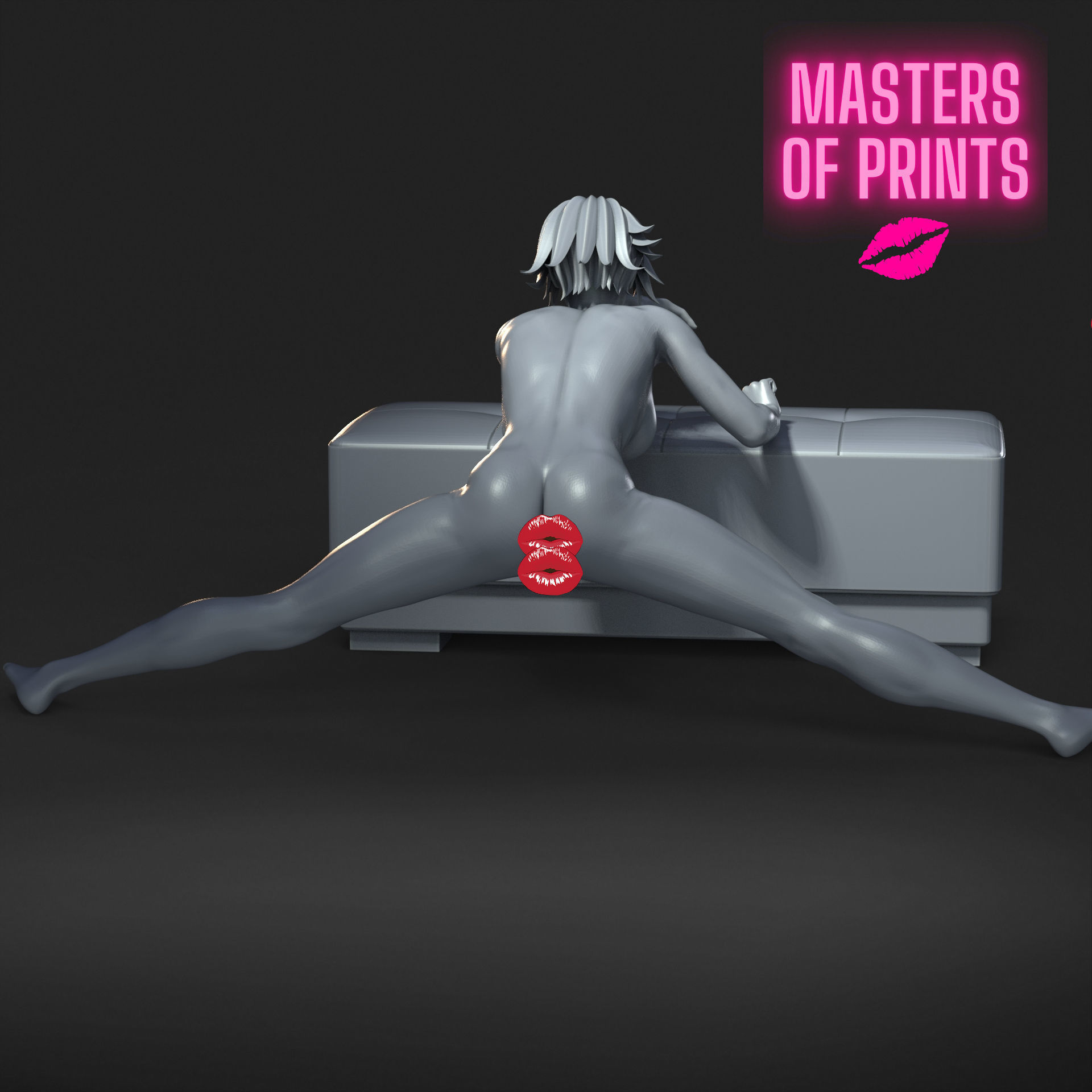 sexy pose - NSFW - EROTIC MINIATURE 75 MM SCALE 3D print model_1