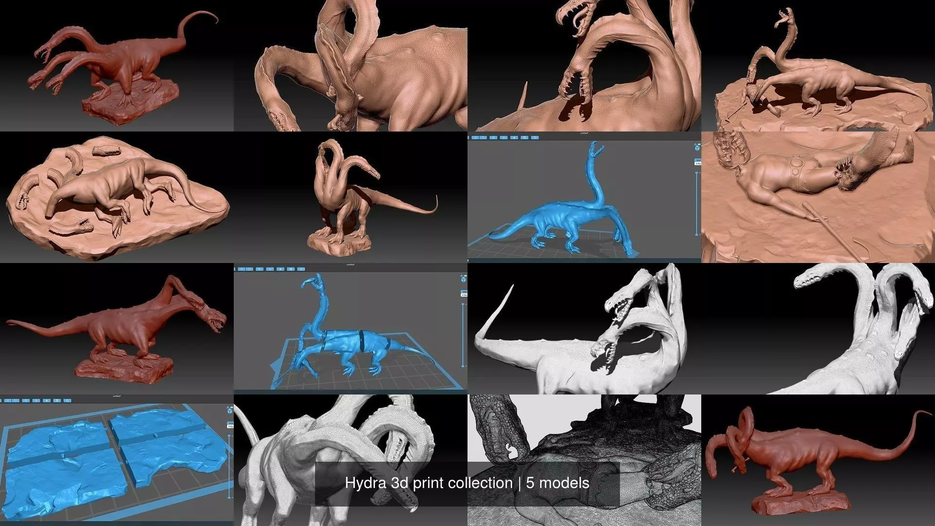 Hydra 3d print collection _0