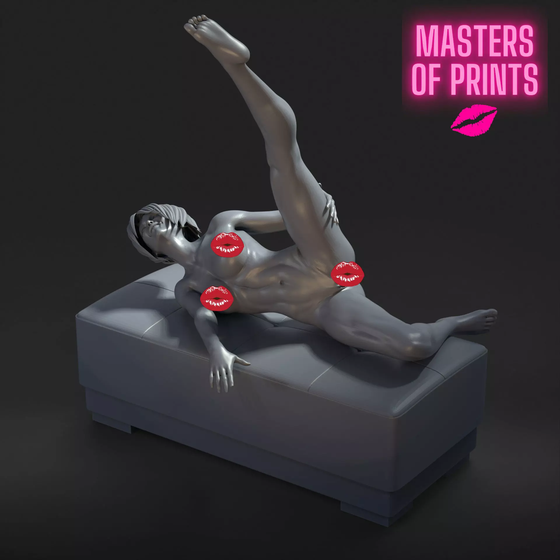 sexy pose - NSFW - EROTIC MINIATURE 75 MM SCALE 3D print model_0