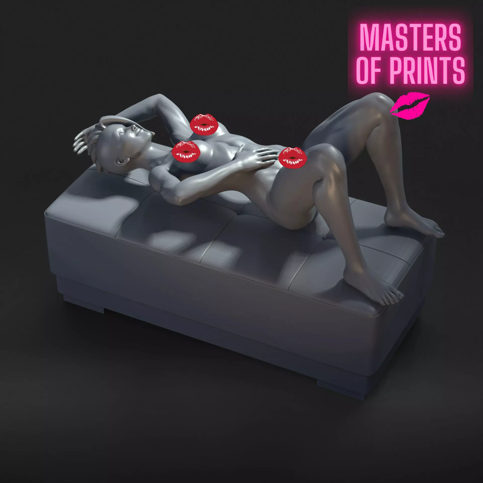 sexy pose - NSFW - EROTIC MINIATURE 75 MM SCALE 3D print model_0