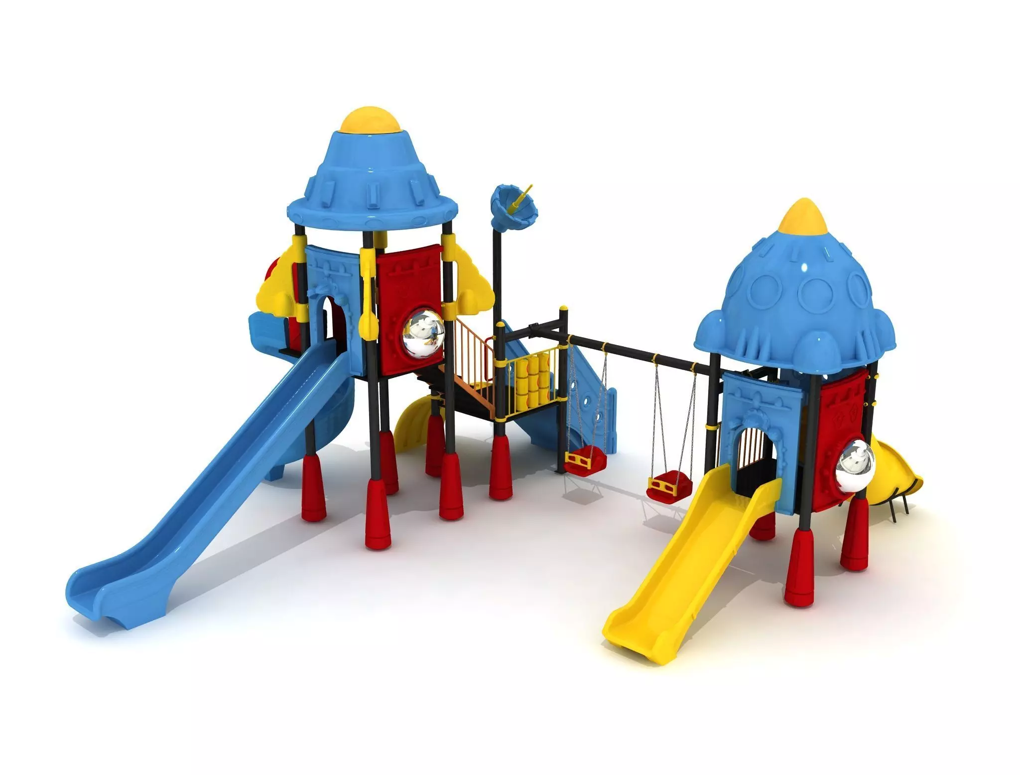 High Detail Space Kids Playground 01 3D model_0