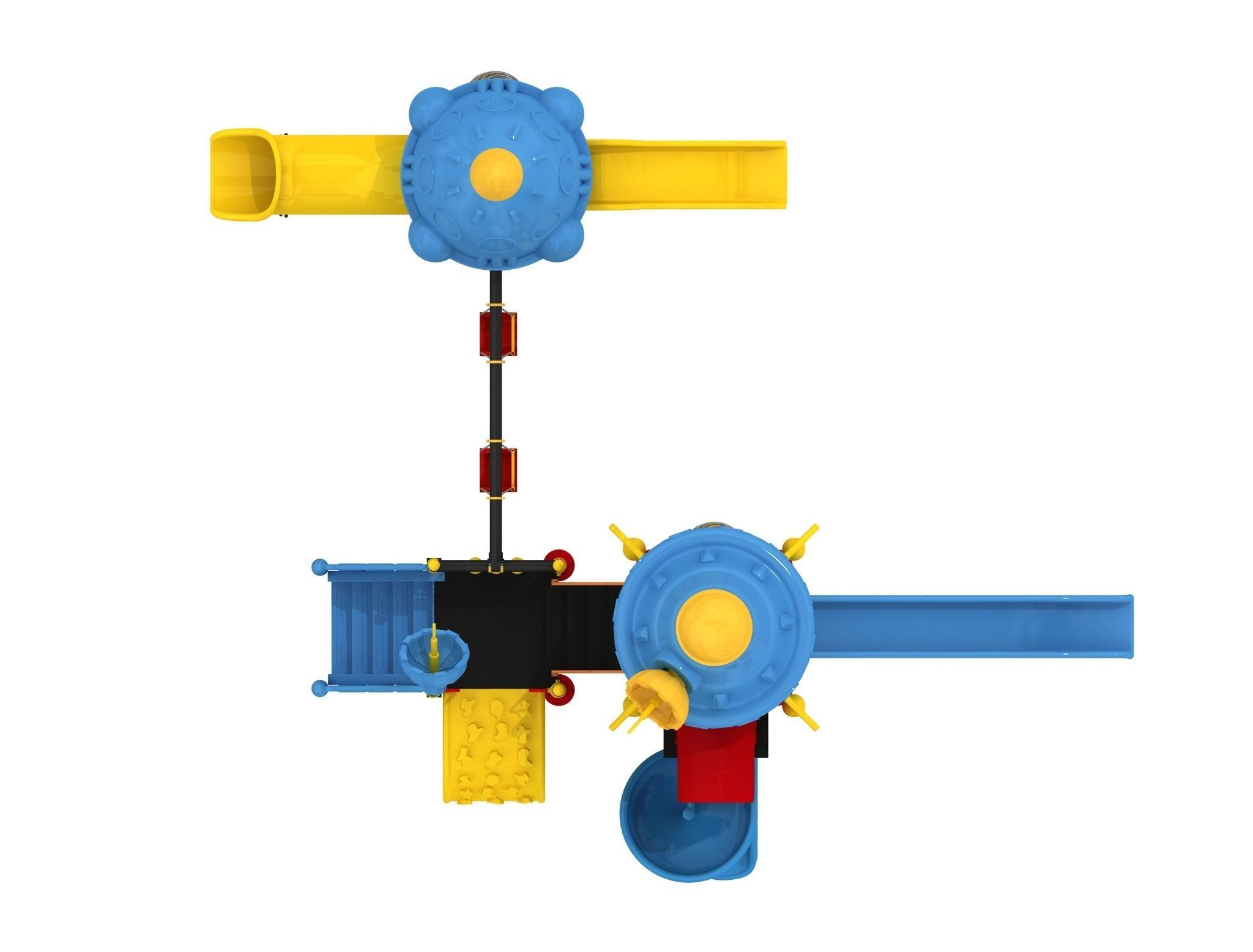 High Detail Space Kids Playground 01 3D model_6