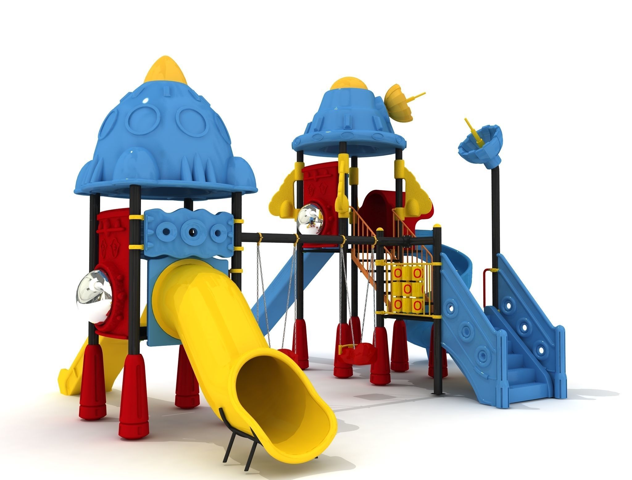 High Detail Space Kids Playground 01 3D model_3