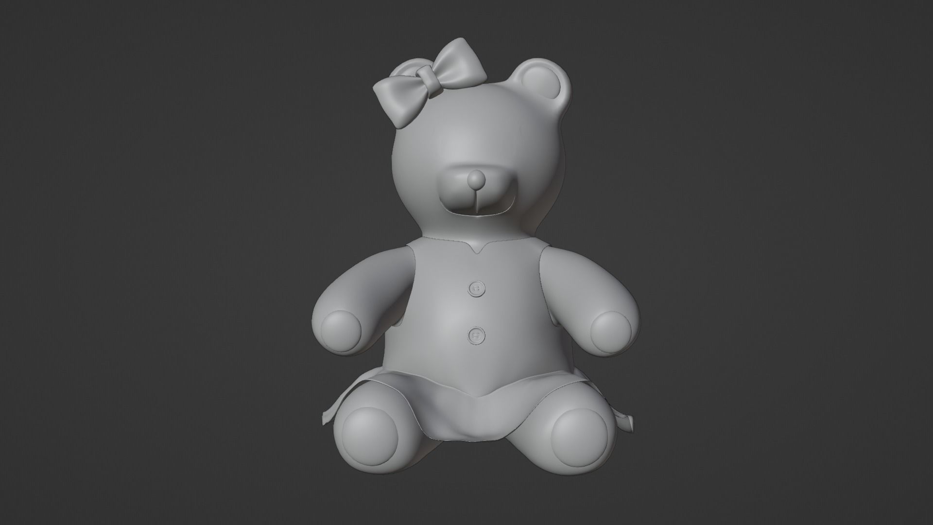 Teddy Bears Toys Brown Stuffed  3D Model Collection_18