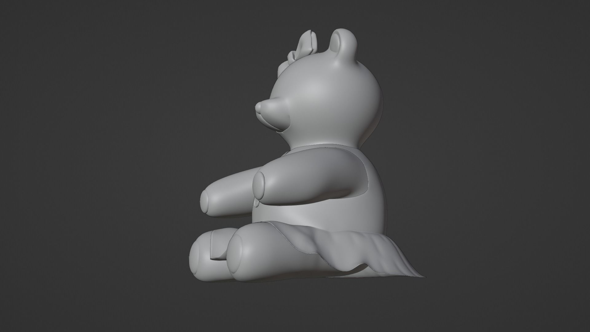 Teddy Bears Toys Brown Stuffed  3D Model Collection_21