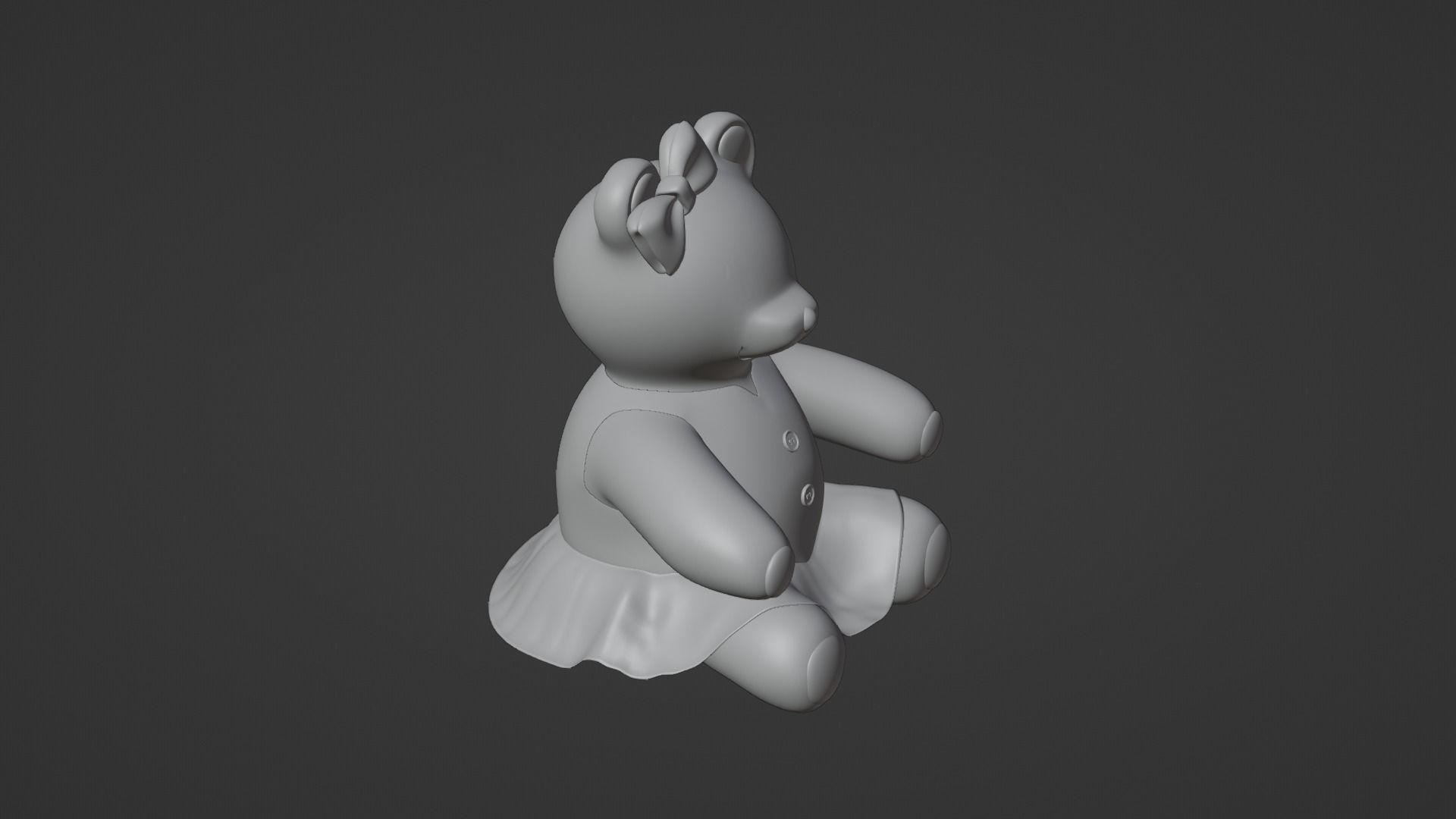 Teddy Bears Toys Brown Stuffed  3D Model Collection_19