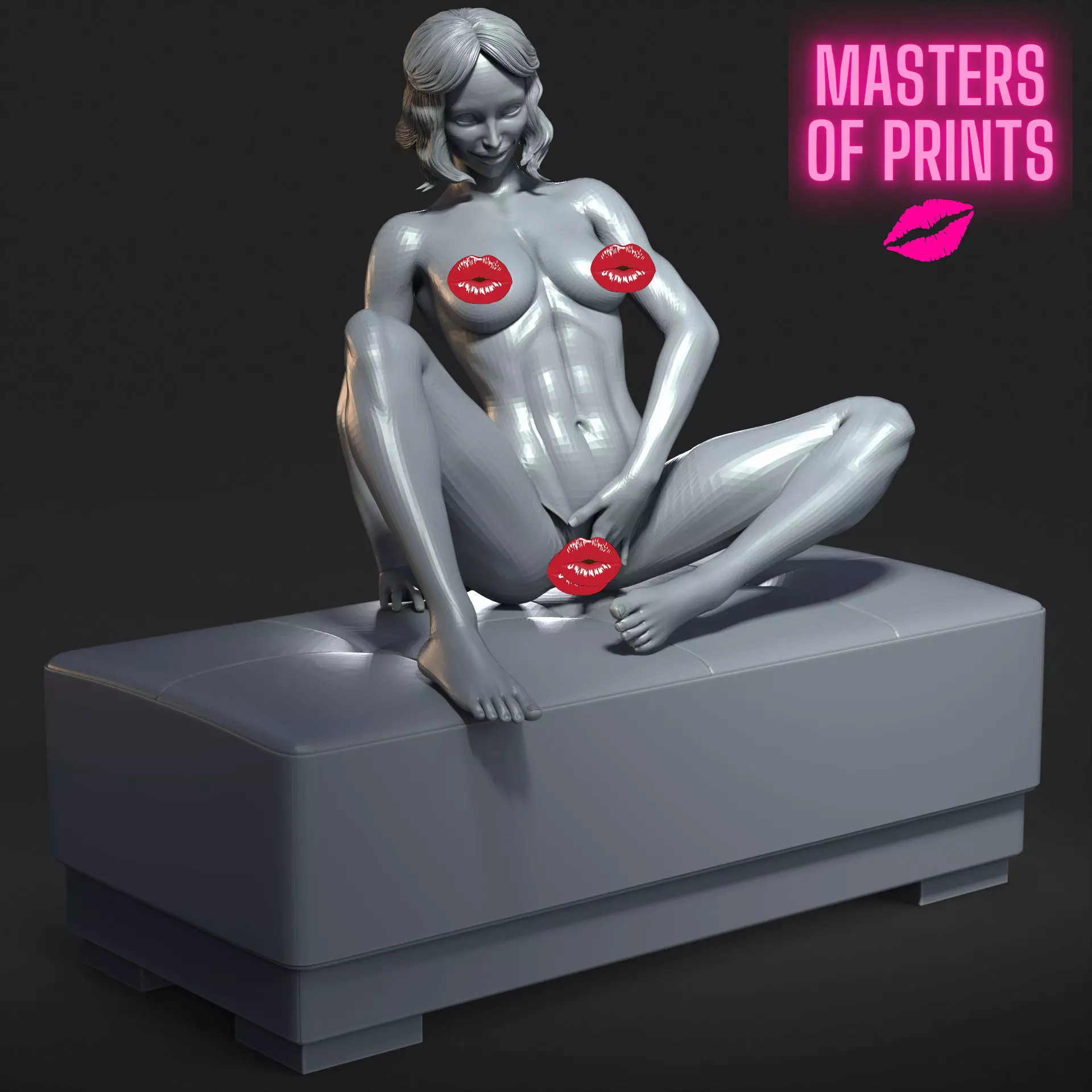sexy pose - NSFW - EROTIC MINIATURE 75 MM SCALE 3D print model_0