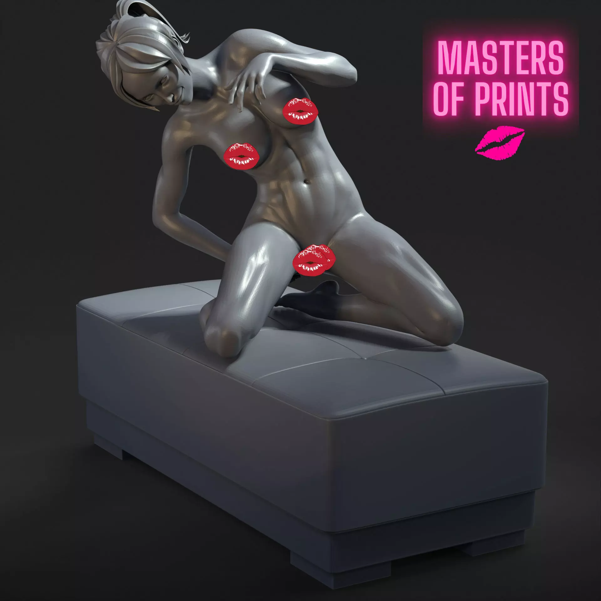 sexy pose - NSFW - EROTIC MINIATURE 75 MM SCALE 3D print model_0