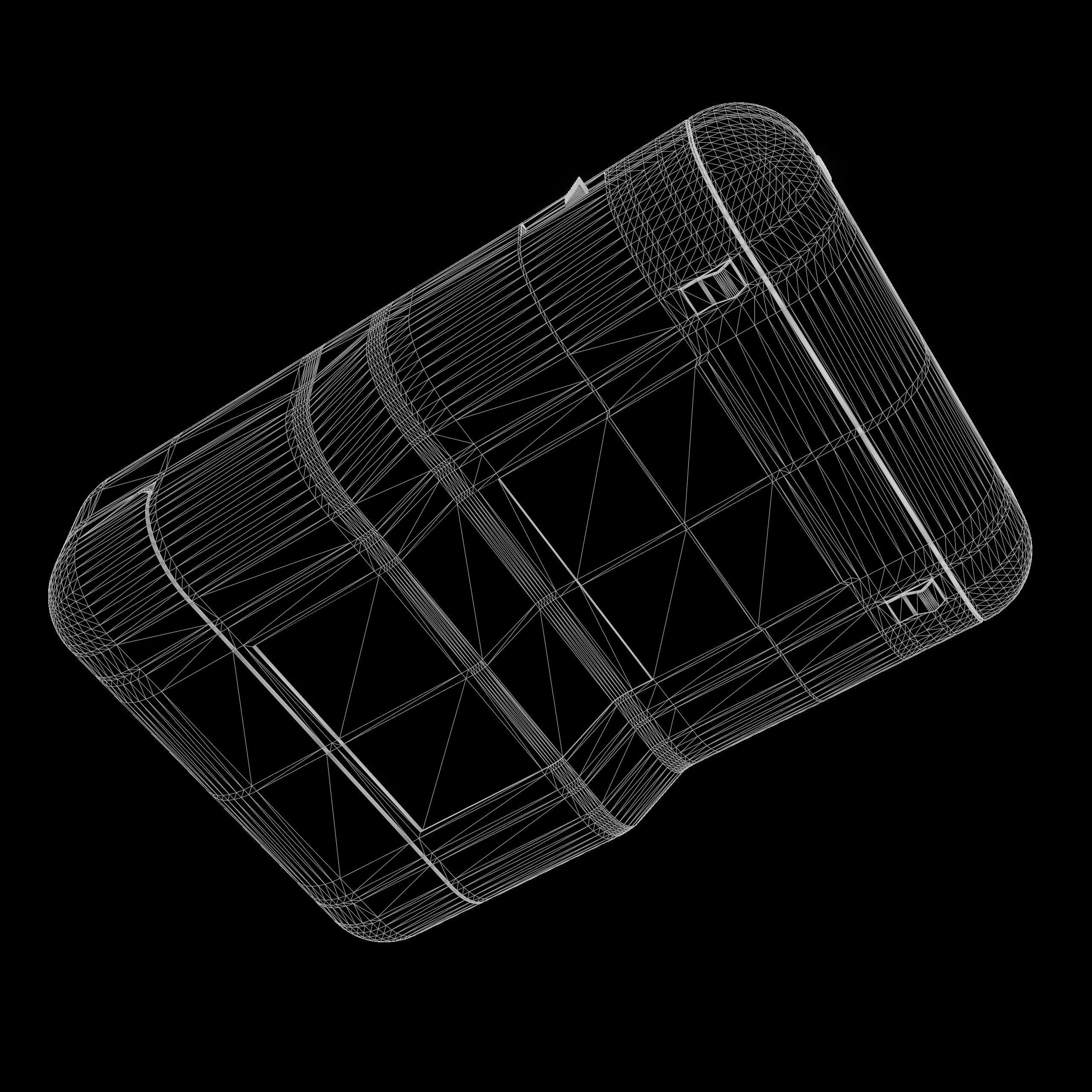 Retro Handheld Games Console Generic Model 3D model_1