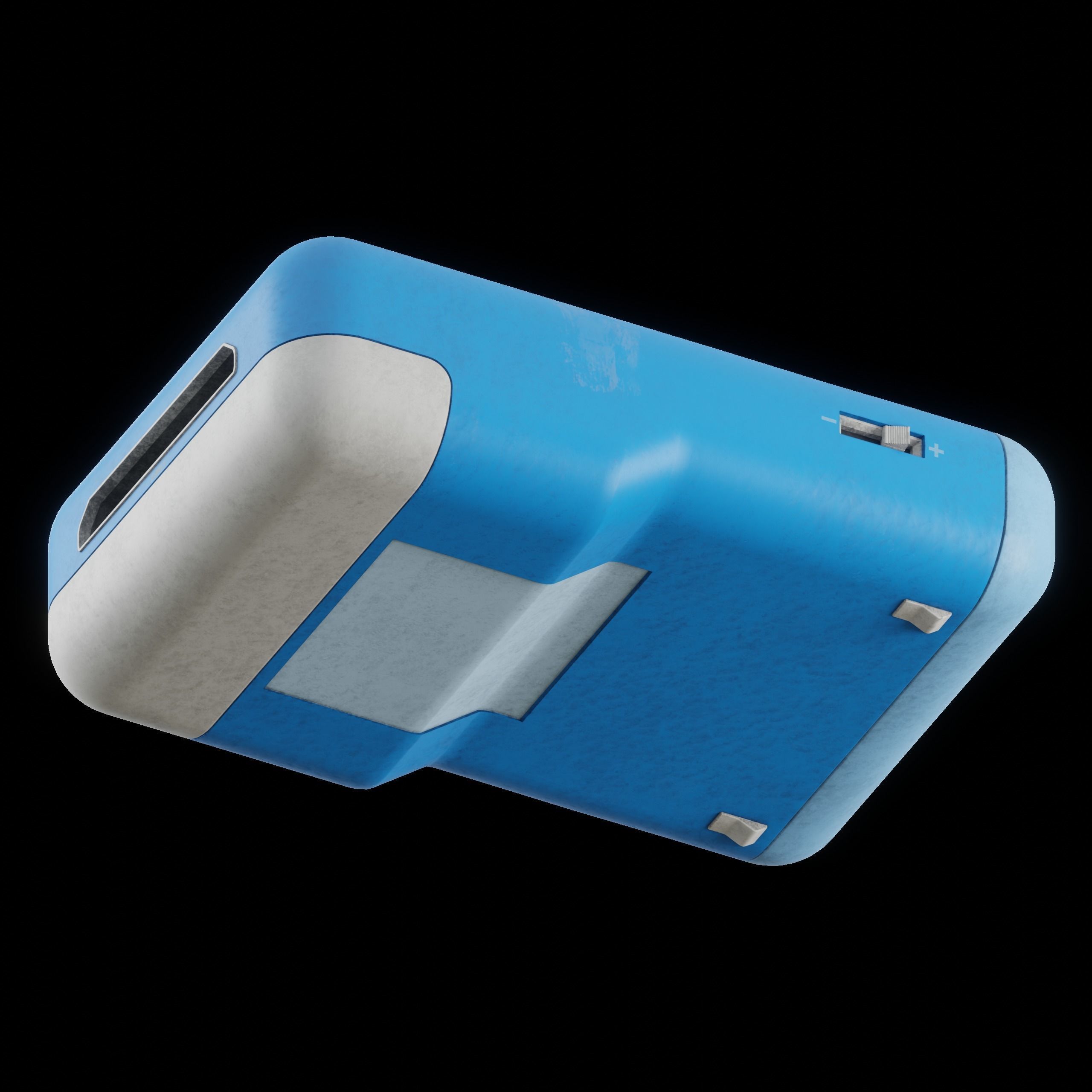 Retro Handheld Games Console Generic Model 3D model_2