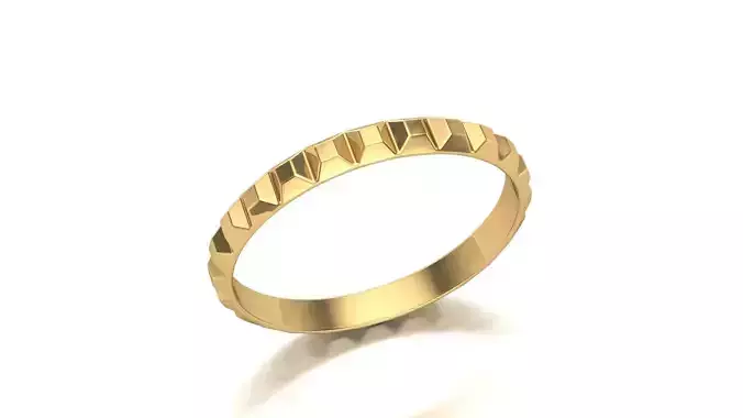 Cubic Facet Ring 3D print model