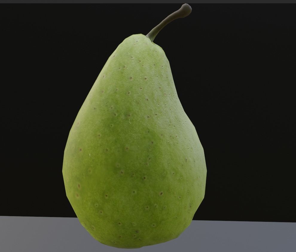 Pear lowpoly Free low-poly 3D model_4