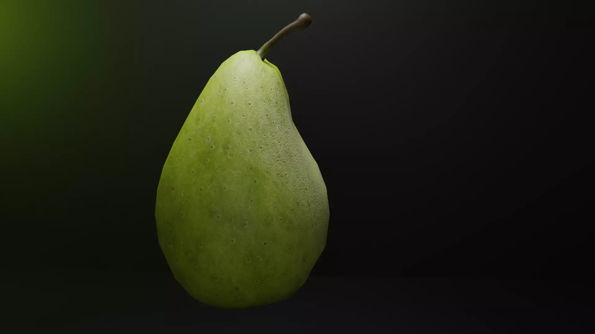 Pear lowpoly Free low-poly 3D model_0