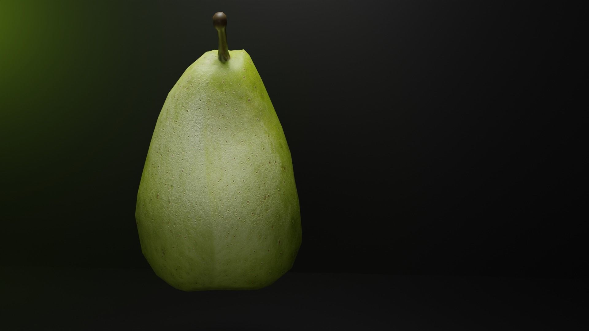 Pear lowpoly Free low-poly 3D model_1