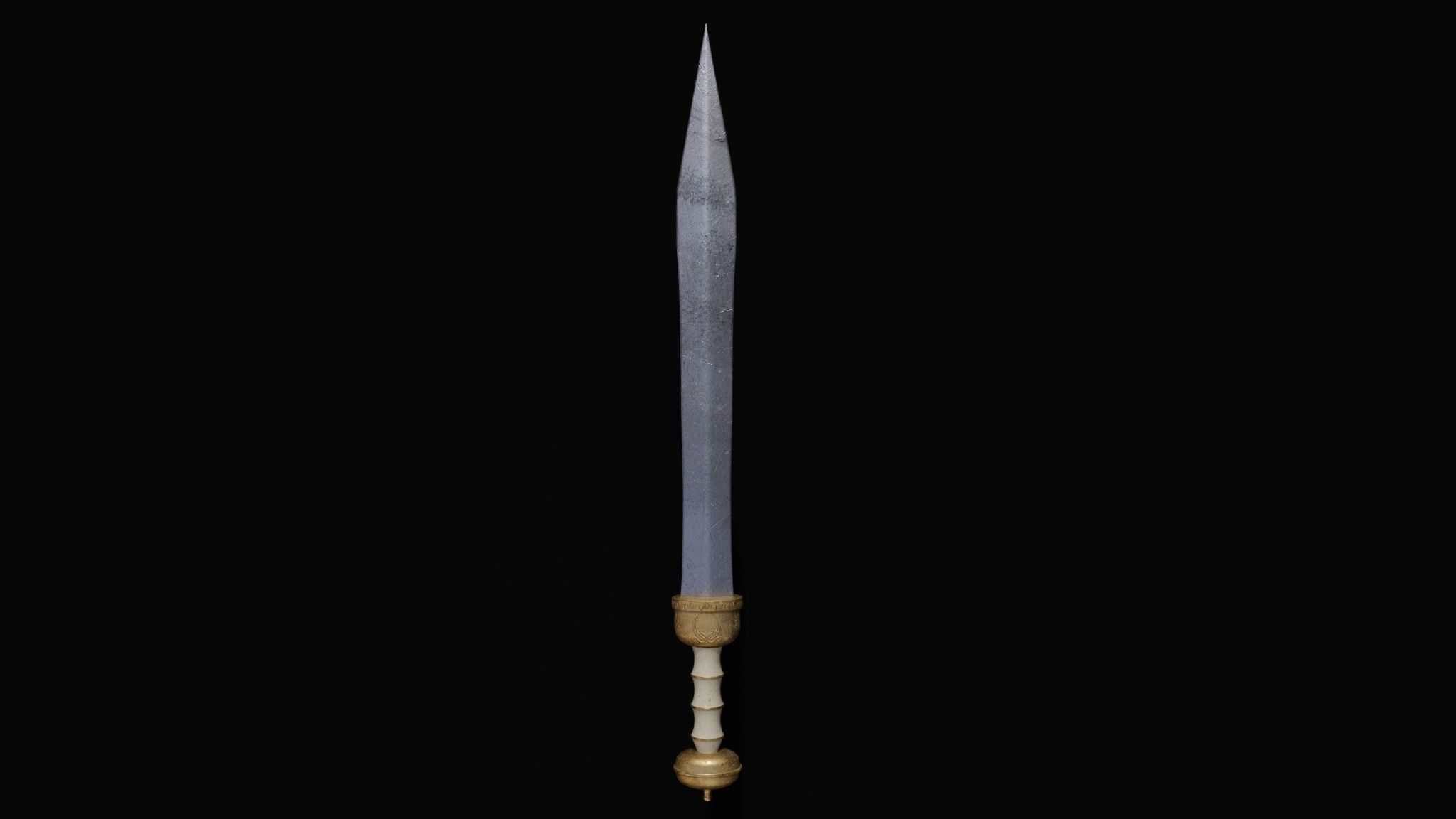 Roman Gladius Sword Low-poly pbr Free low-poly 3D model_2