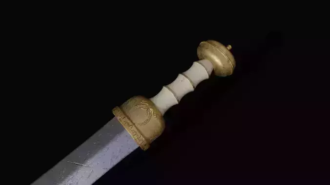 Roman Gladius Sword Low-poly pbr
