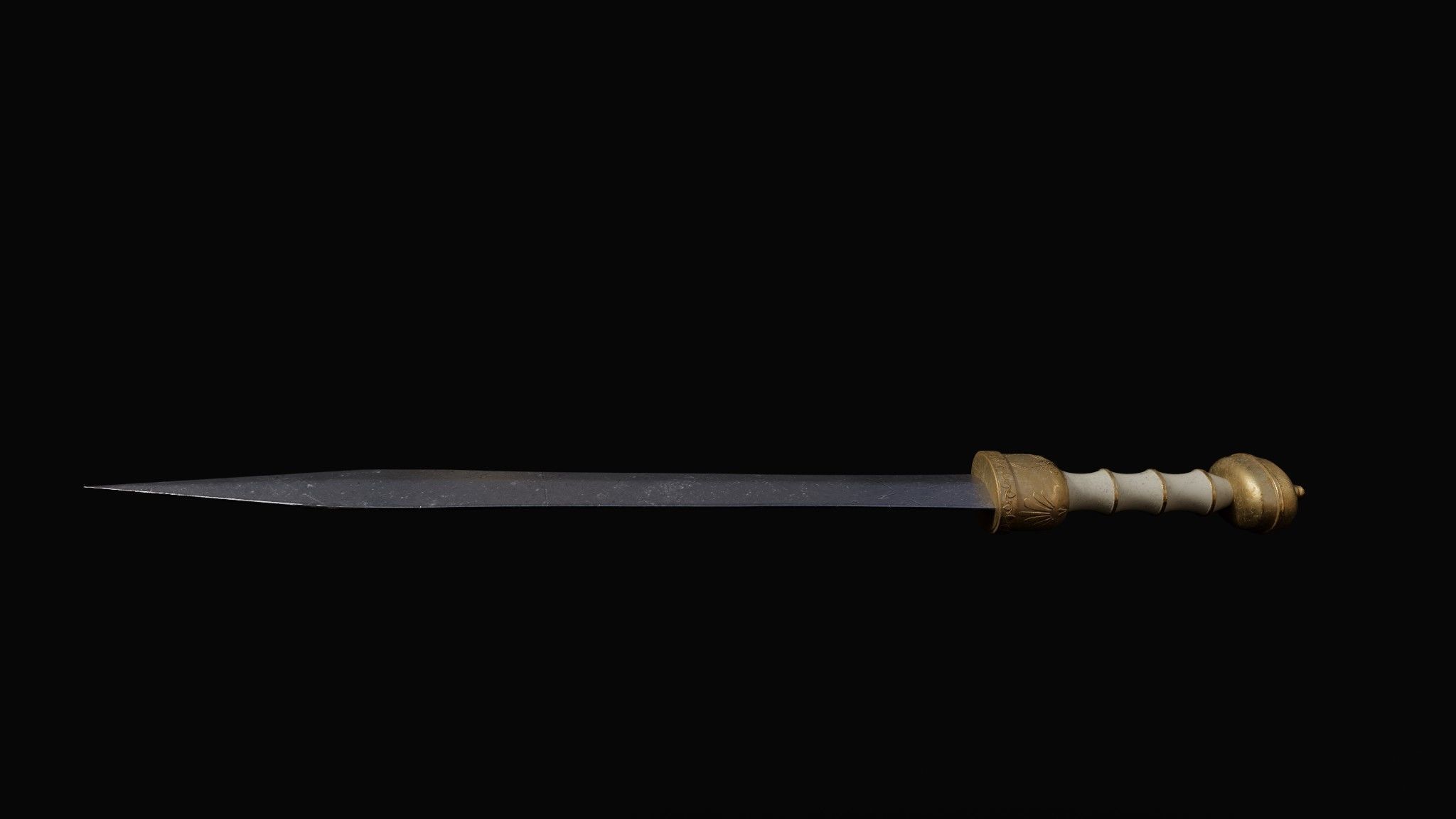 Roman Gladius Sword Low-poly pbr Free low-poly 3D model_3