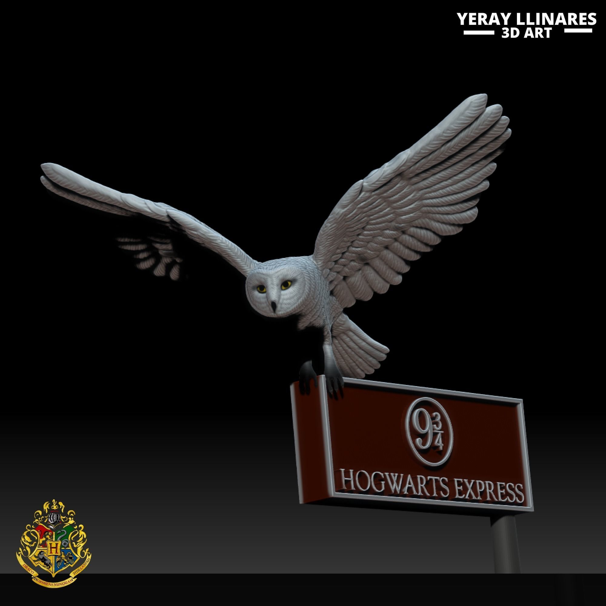 SCENARIO HARRY POTTER PLATFORM 9 DIORAMA 3D print model_7