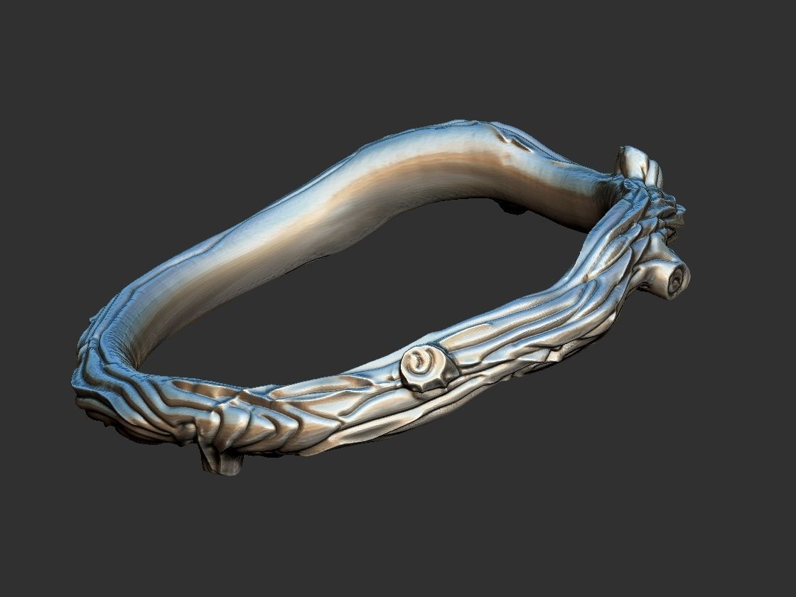 Rustic Branch Ring - Aliance 3D print model_14