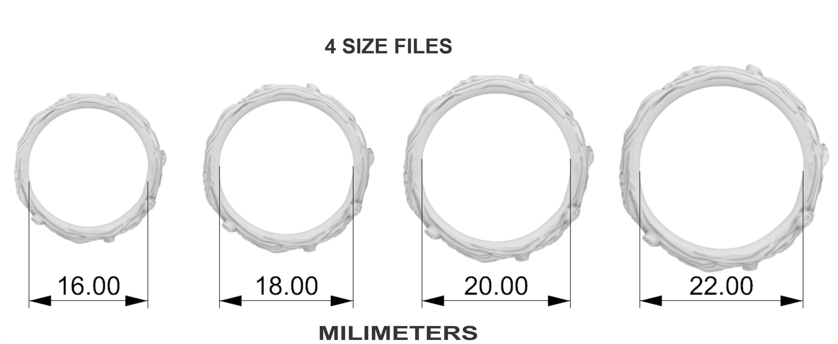 Rustic Branch Ring - Aliance 3D print model_5