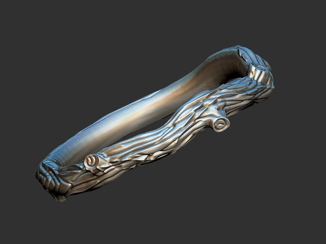 Rustic Branch Ring - Aliance 3D print model_13