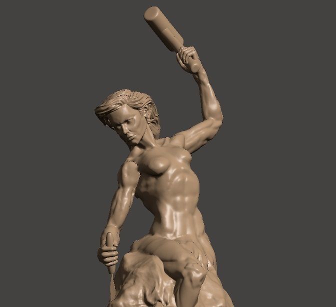 Self-Made-woman 3D print model 3D print model_1