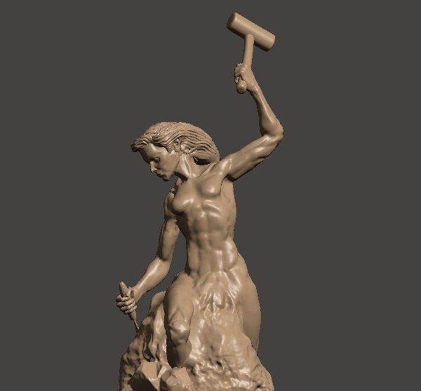 Self-Made-woman 3D print model 3D print model_2