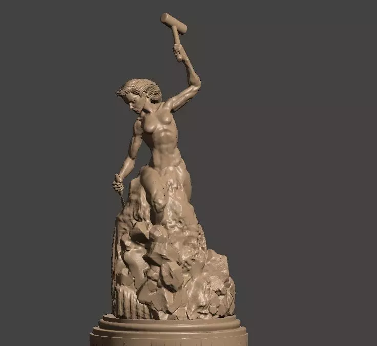Self-Made-woman 3D print model 3D print model_0