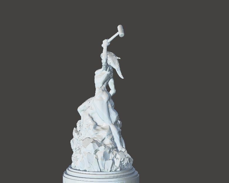 Self-Made-woman 3D print model 3D print model_3