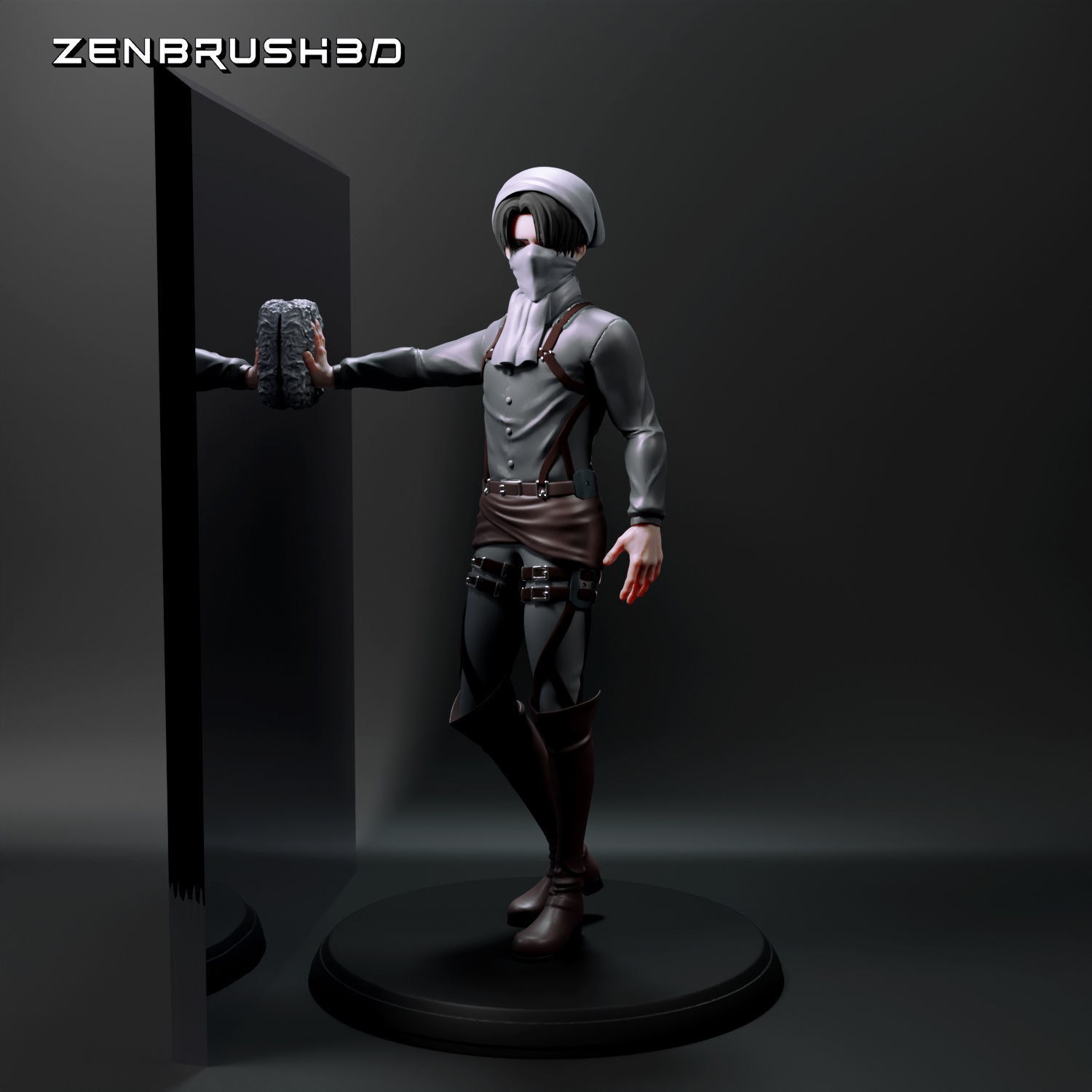 LEVI ACKERMAN - ATTACK ON TITAN -SHINGEKI NO KYOJIN - SNK 3D print model_3