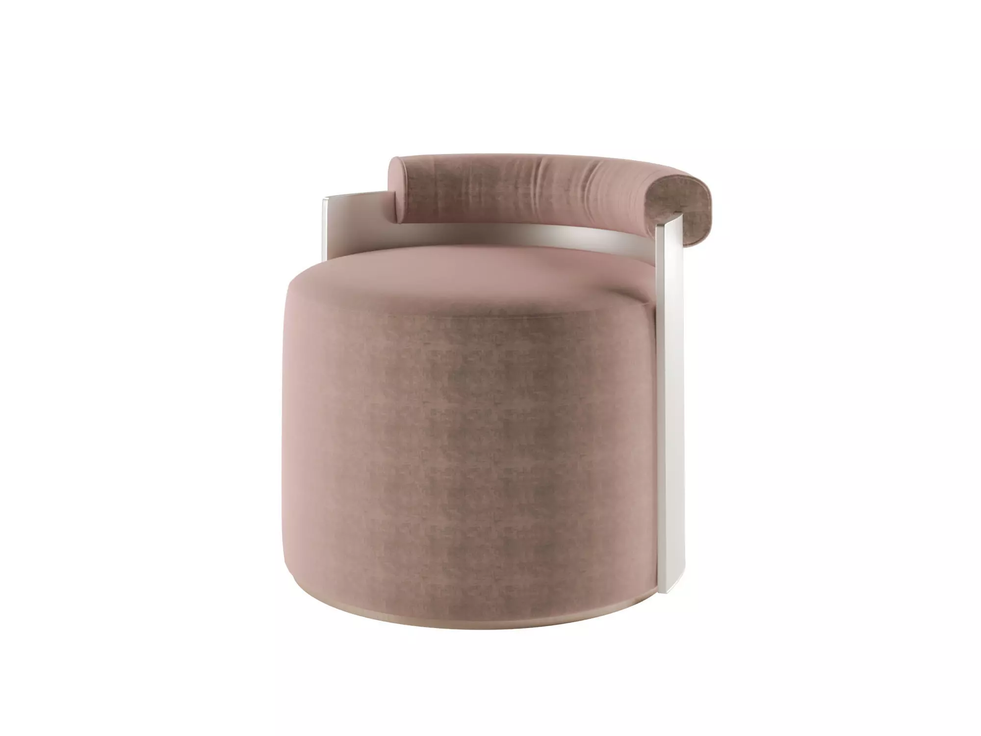 Patty Armchair pink Low-poly 3D model