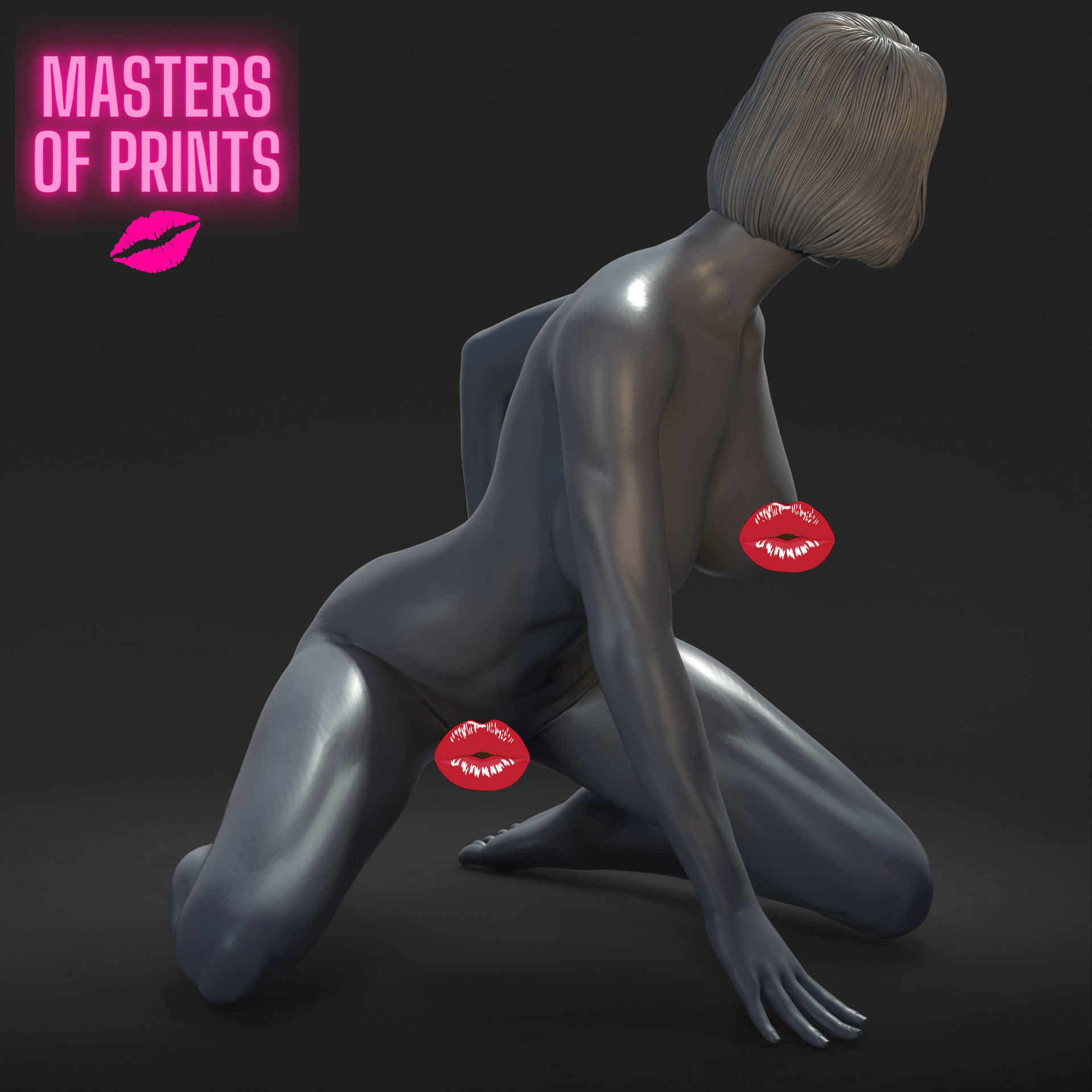 sexy pose - NSFW - EROTIC MINIATURE 75 MM SCALE 3D print model_1