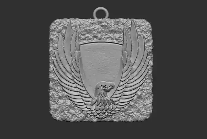 eagle relief necklace