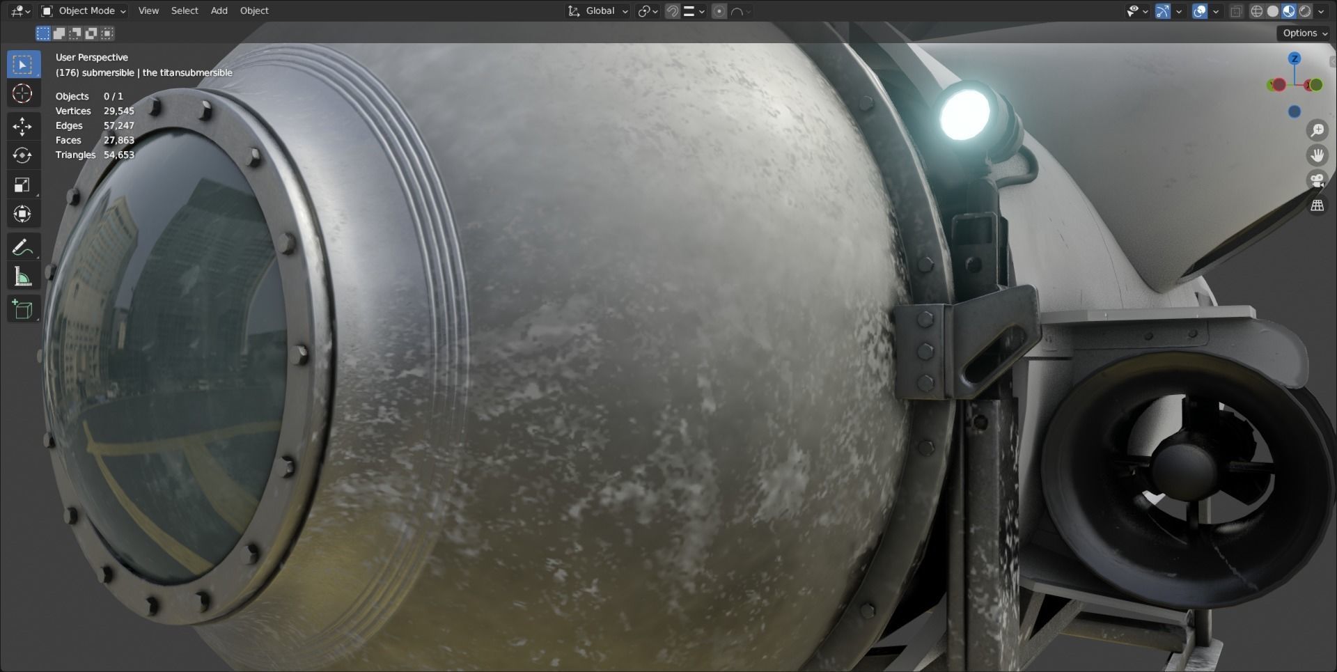 OceanGate Titan submersible 3D model_13