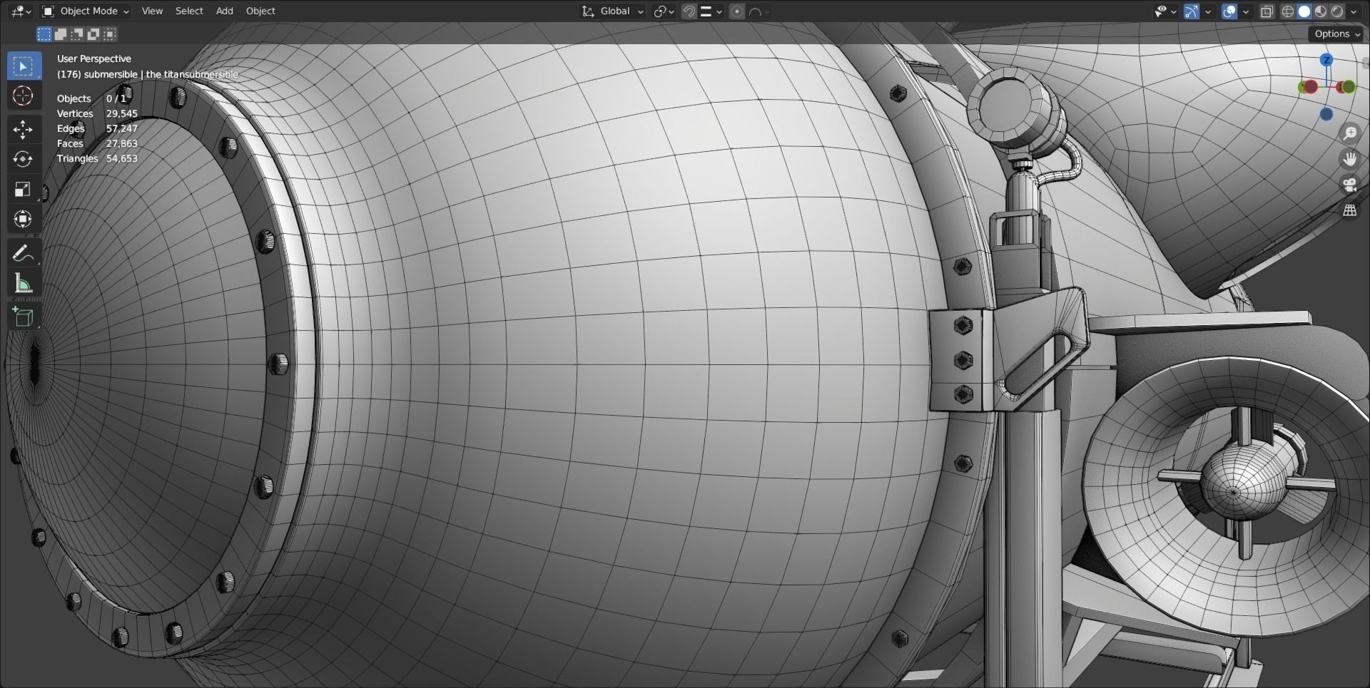 OceanGate Titan submersible 3D model_26