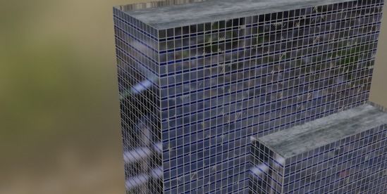 downtown building Low-poly 3D model_3