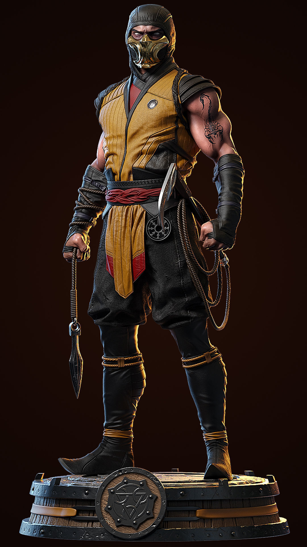 Mortal kombat scorpion 3D print model_8