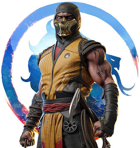 Mortal kombat scorpion 3D print model